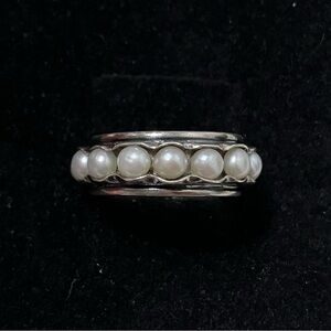 Silpada Sterling Silver Nested Pearls Ring